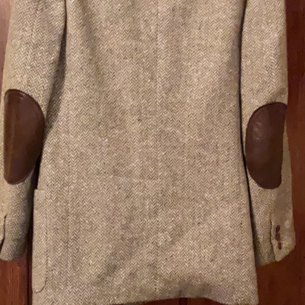 Vintage Gucci Blazer/Jacket wool tweed with leather trim - Picture 5 of 13